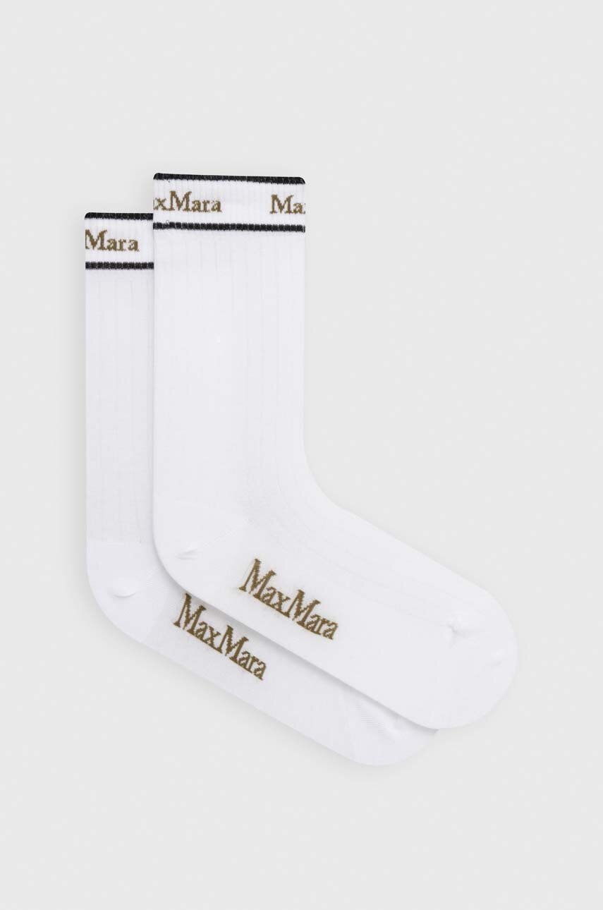 Κάλτσες Max Mara Leisure χρώμα: άσπρο