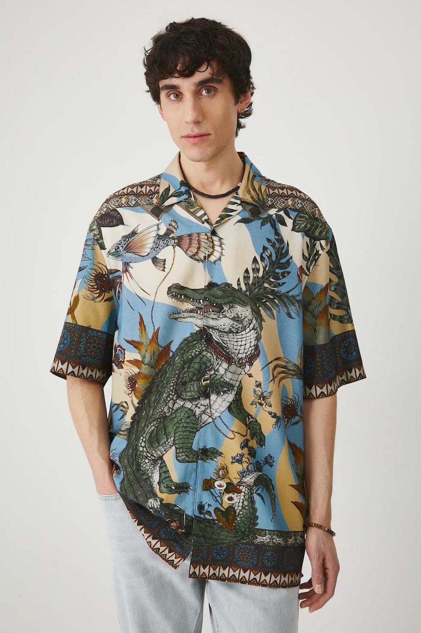 Πουκάμισο Medicine χρώμα: πολύχρωμο