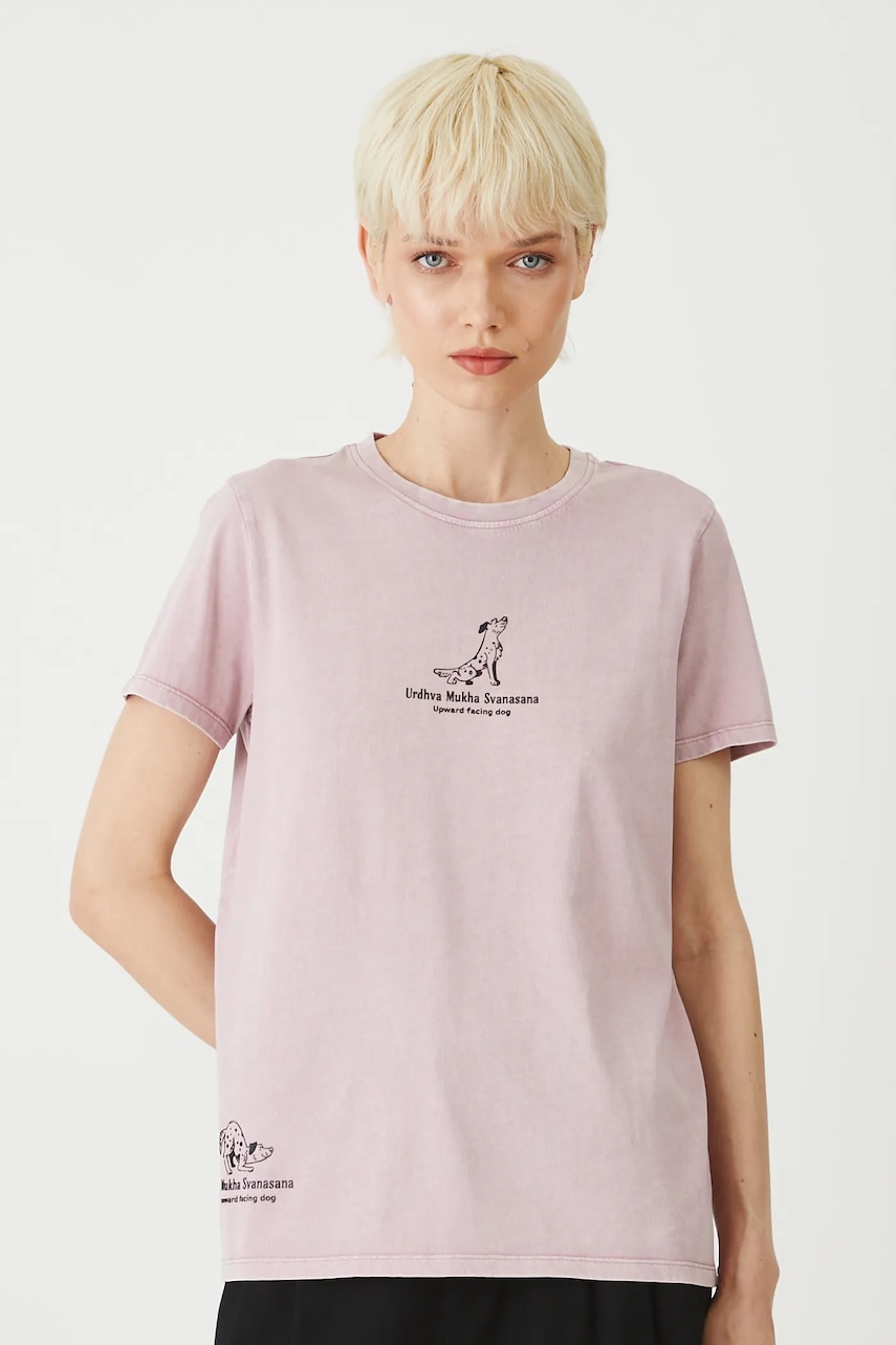 Βαμβακερό μπλουζάκι Medicine χρώμα: ροζ