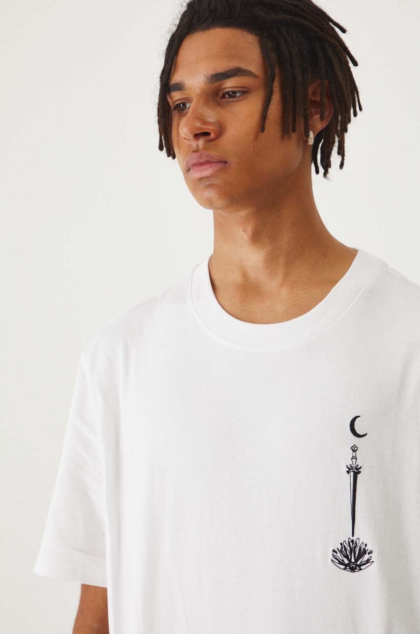 Βαμβακερό μπλουζάκι Medicine ανδρικά, χρώμα: άσπρο