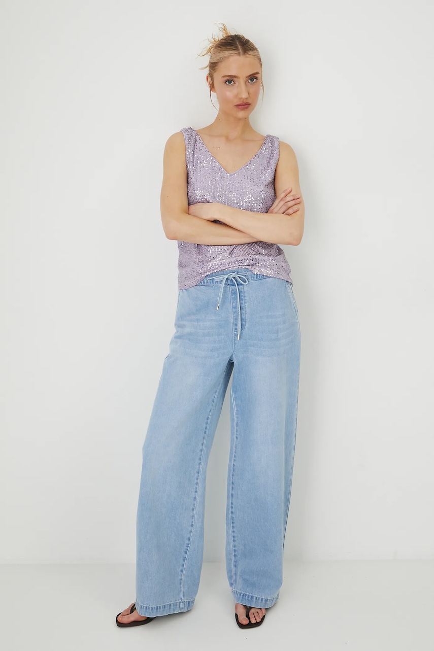 Βαμβακερό τζιν Medicine χρώμα: μπλε