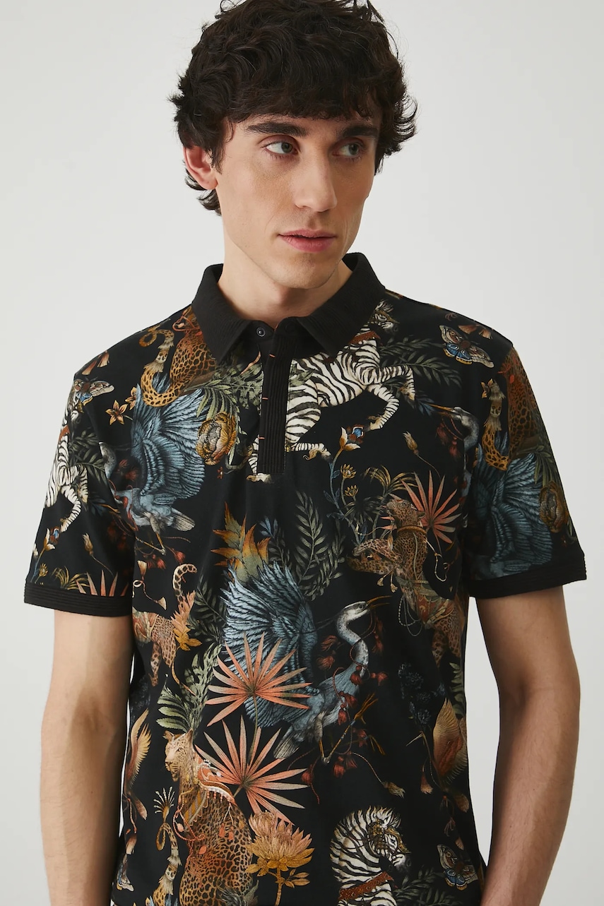 Πόλο Medicine χρώμα: μαύρο