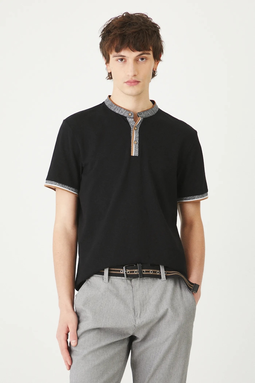 Πόλο Medicine χρώμα: μαύρο