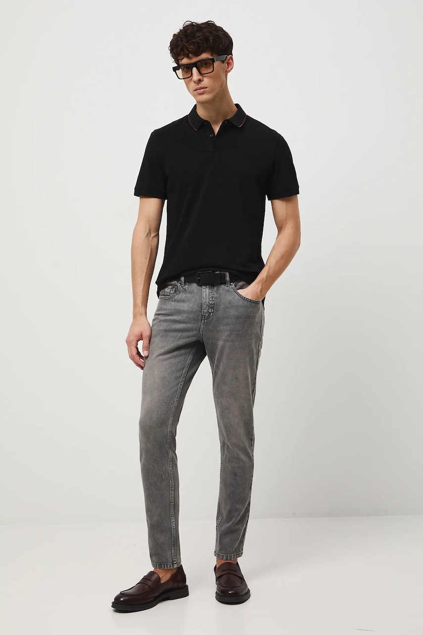 Πόλο Medicine χρώμα: μαύρο