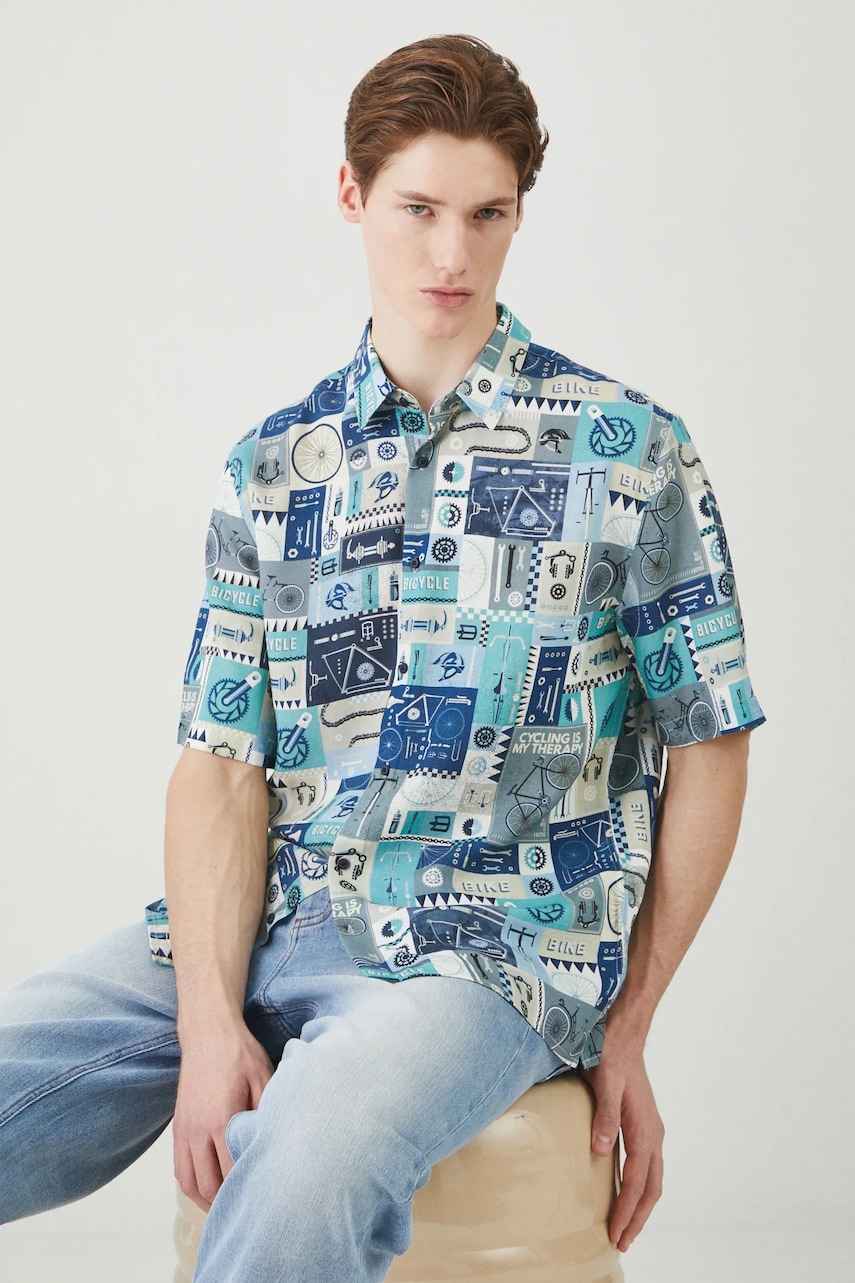 Πουκάμισο Medicine χρώμα: πολύχρωμο