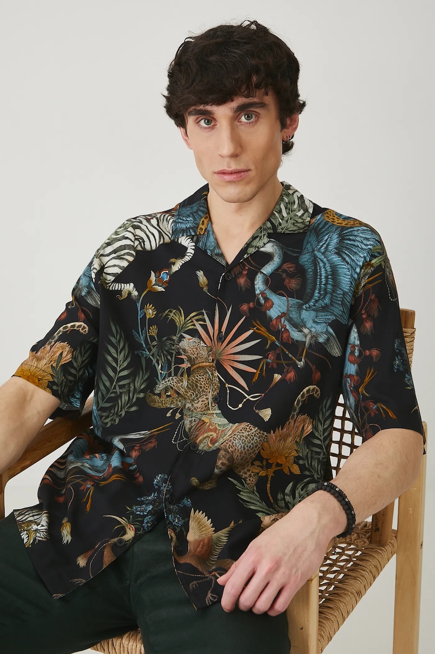 Πουκάμισο Medicine χρώμα: πολύχρωμο