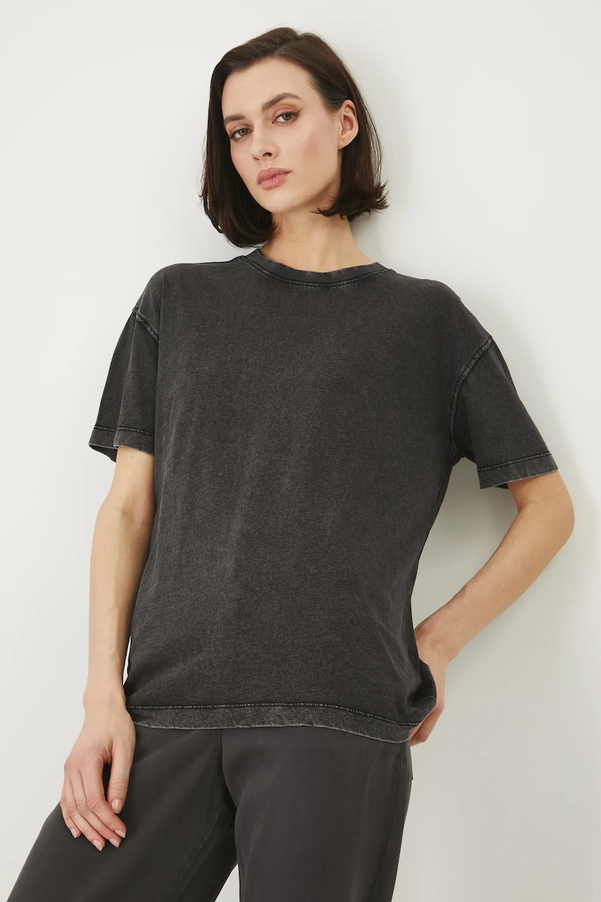 Βαμβακερό μπλουζάκι Medicine γυναικεία, χρώμα: γκρι