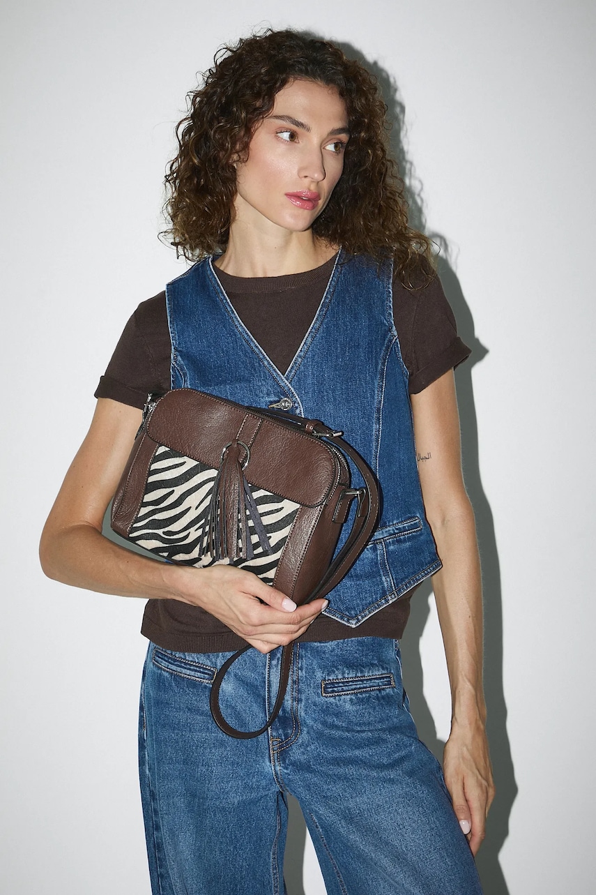 Τσάντα Medicine χρώμα: καφέ