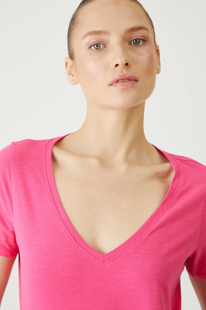 Βαμβακερό μπλουζάκι Medicine χρώμα: ροζ
