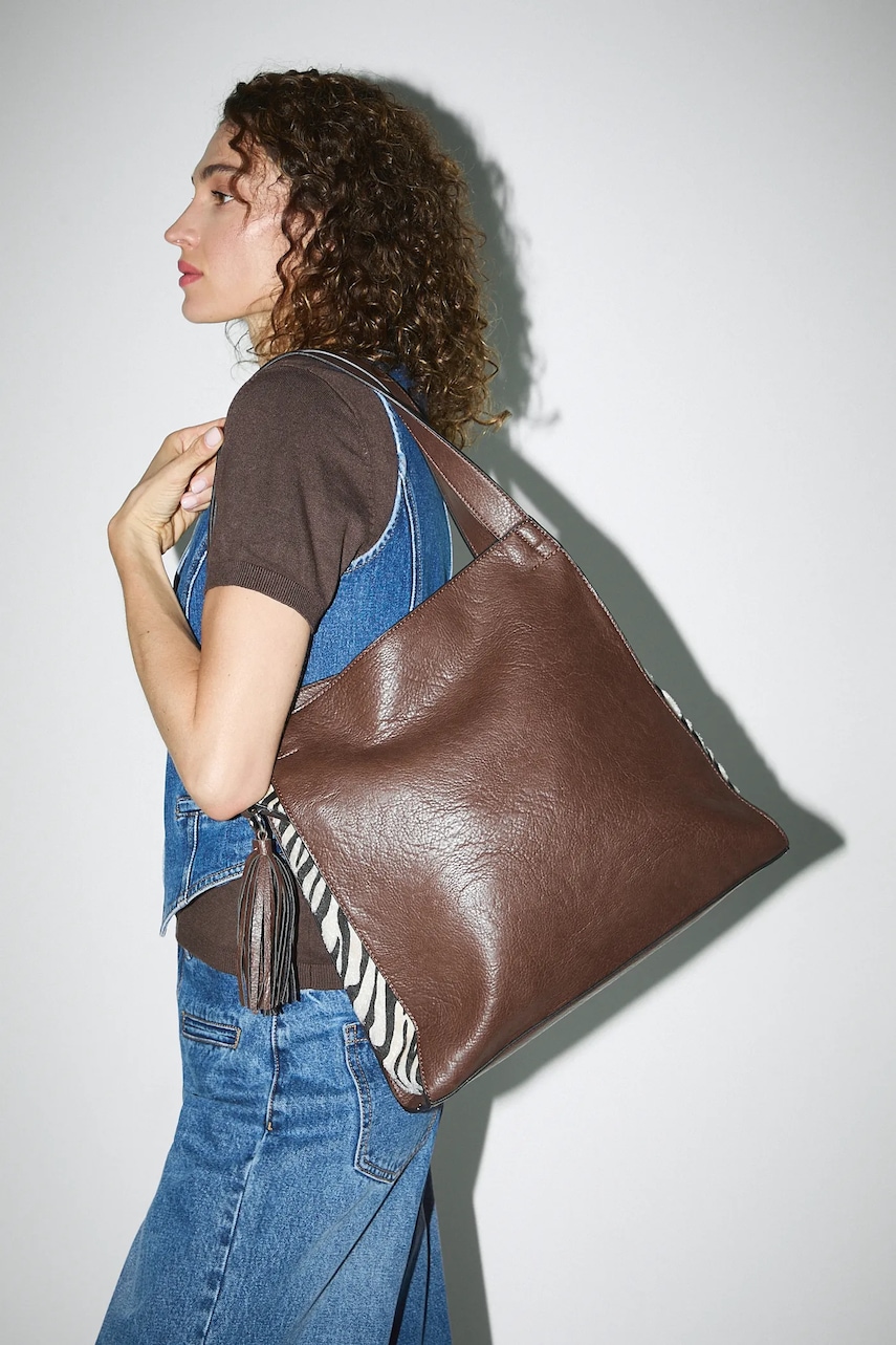 Τσάντα Medicine χρώμα: καφέ