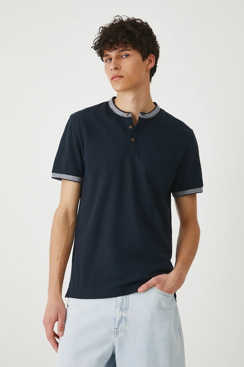 Πόλο Medicine χρώμα: ναυτικό μπλε