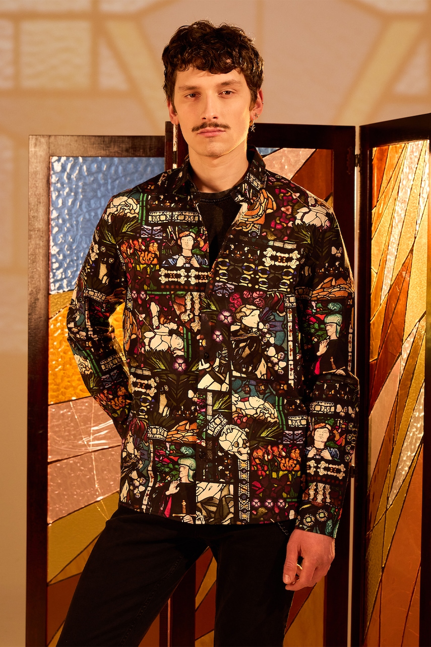 Πουκάμισο Medicine χρώμα: πολύχρωμο