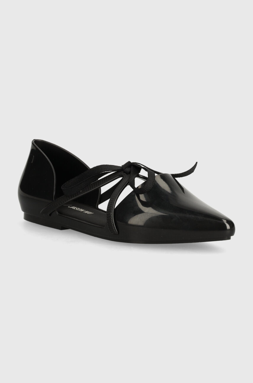 Μπαλαρίνες Melissa MELISSA POINTY STRIPE + JASON WU AD χρώμα: μαύρο, M 33435 1003