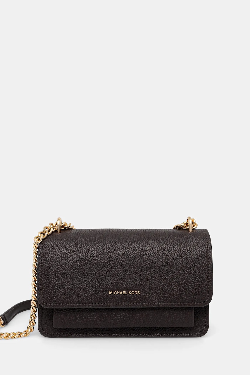 Δερμάτινη τσάντα MICHAEL Michael Kors χρώμα: μαύρο, 30T4GC7L3T