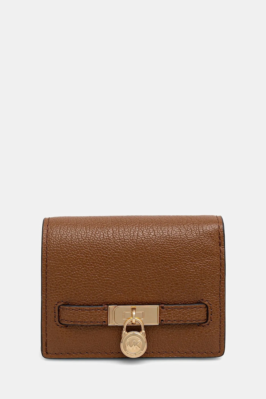 Δερμάτινο πορτοφόλι MICHAEL Michael Kors χρώμα: καφέ, 32F5GNXD1L