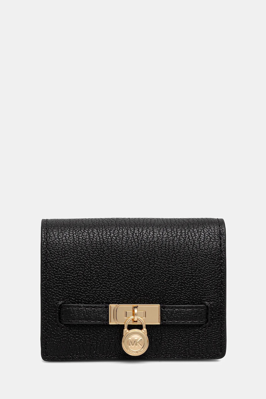 Δερμάτινο πορτοφόλι MICHAEL Michael Kors χρώμα: μαύρο, 32F5GNXD1L