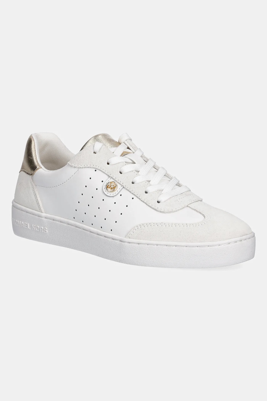 Δερμάτινα αθλητικά παπούτσια MICHAEL Michael Kors Scotty χρώμα: άσπρο, 43F4SCFS2L.795