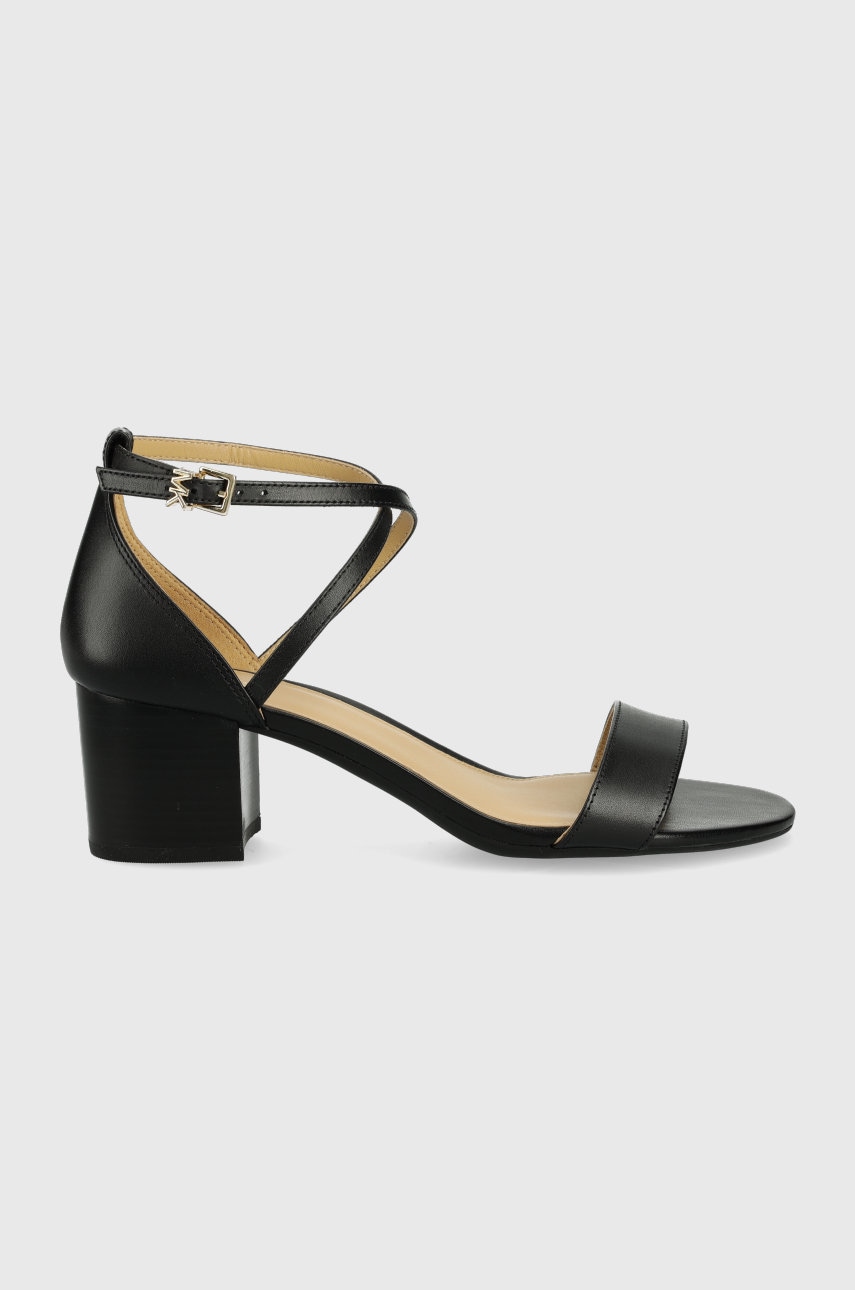 Δερμάτινα σανδάλια MICHAEL Michael Kors Serena Flex Sandal χρώμα: μαύρο