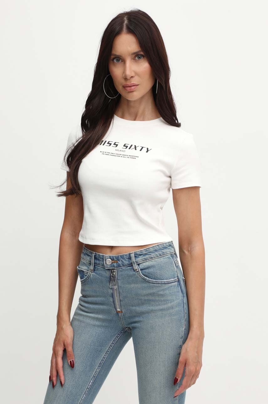 Μπλουζάκι Miss Sixty χρώμα: μπεζ, 6L1SJ4300000