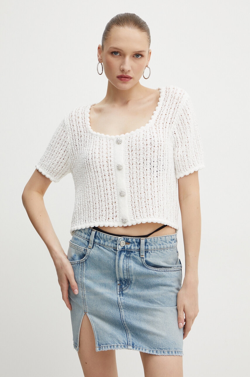 Μπλουζάκι Miss Sixty 6L2RJ0180000 RJ0180 KNIT PULLOVER χρώμα: άσπρο, 6L2RJ0180000