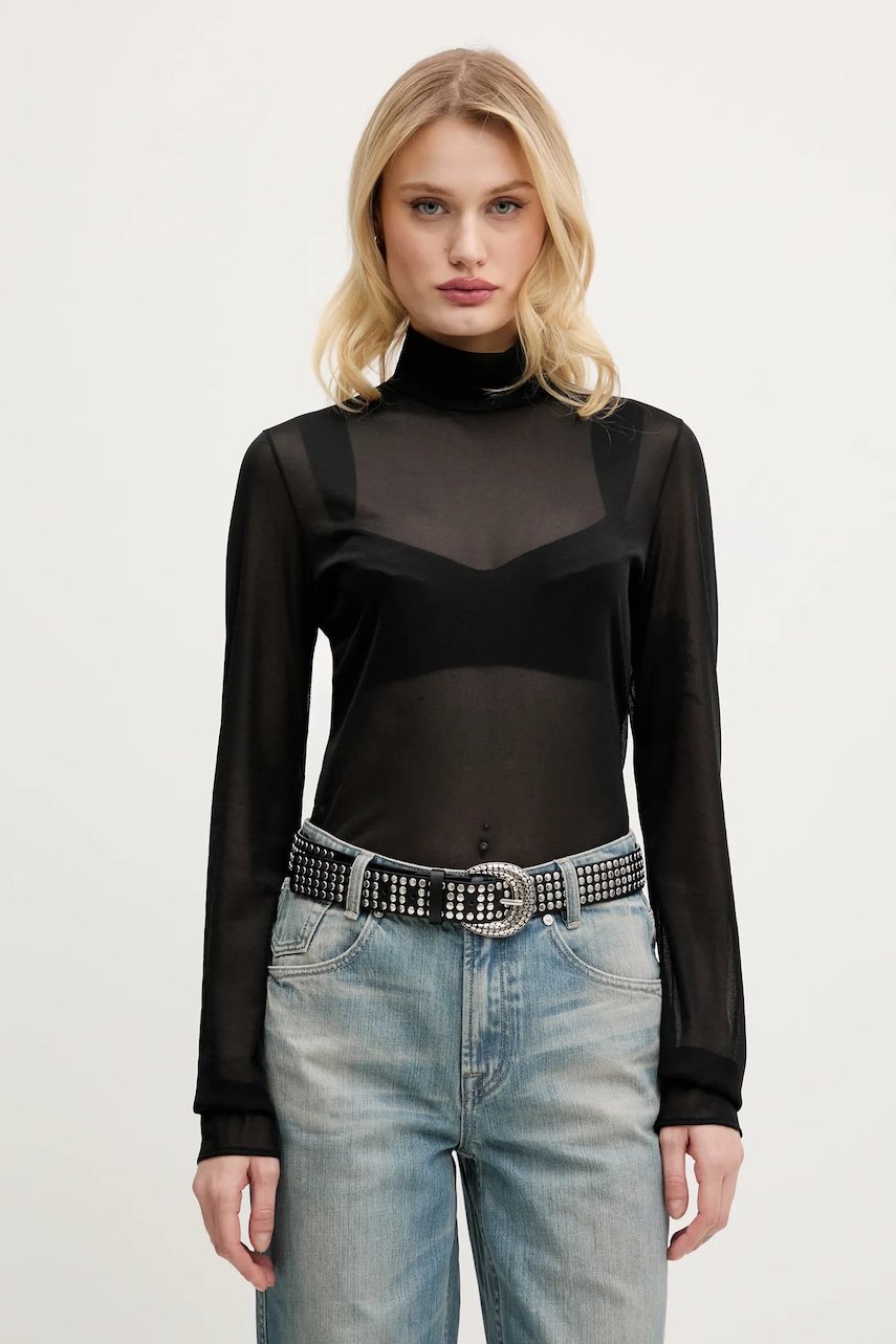 Μπλουζάκι Miss Sixty χρώμα: μαύρο, 6S1SJ3740J