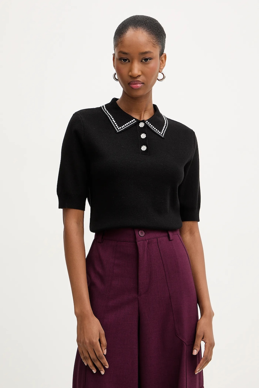 Πουλόβερ Morgan χρώμα: μαύρο, MAP