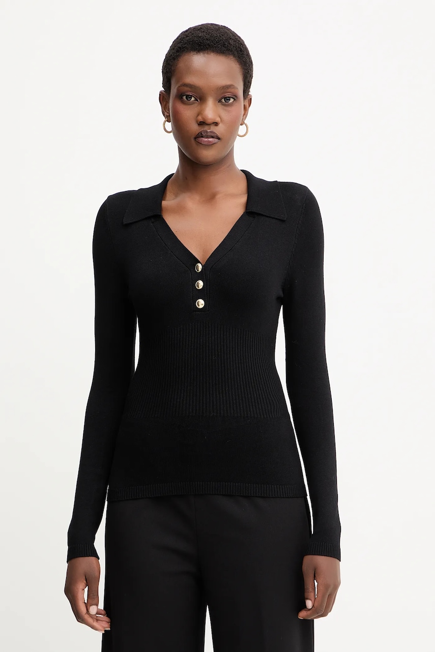 Πουλόβερ Morgan χρώμα: μαύρο, MBANOU