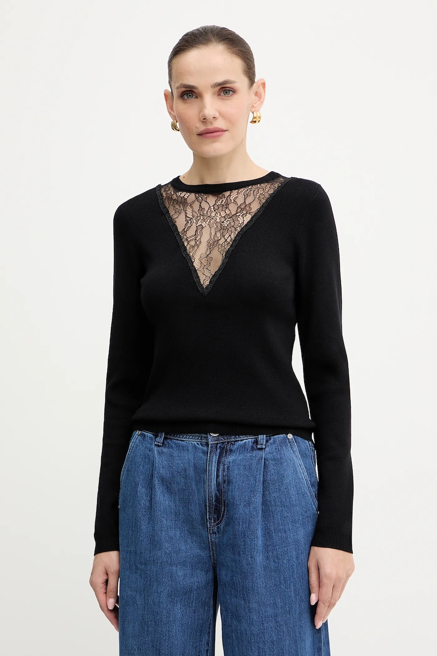 Πουλόβερ Morgan χρώμα: μαύρο, MCHANTI