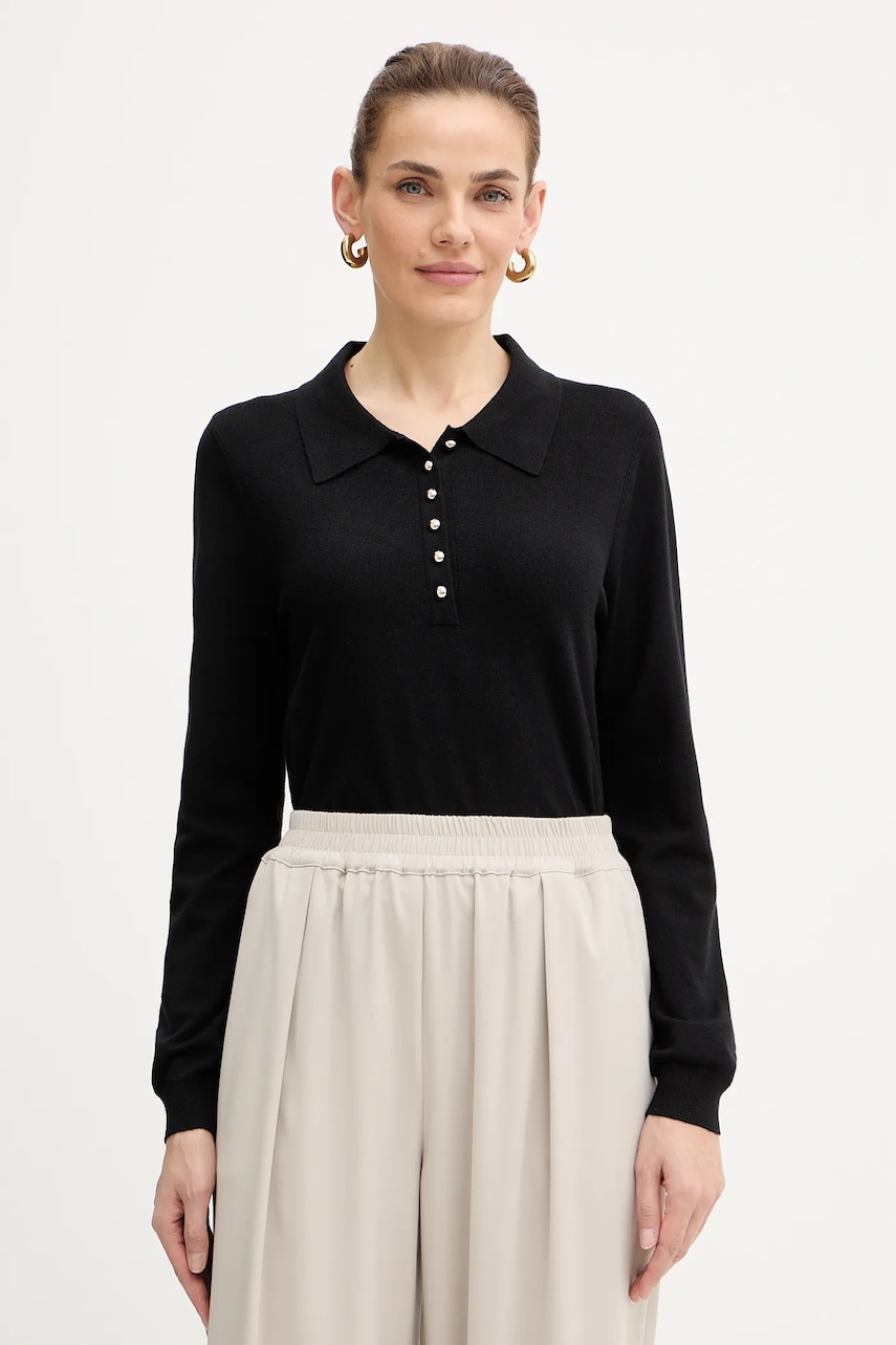 Πουλόβερ Morgan χρώμα: μαύρο, MPOLI