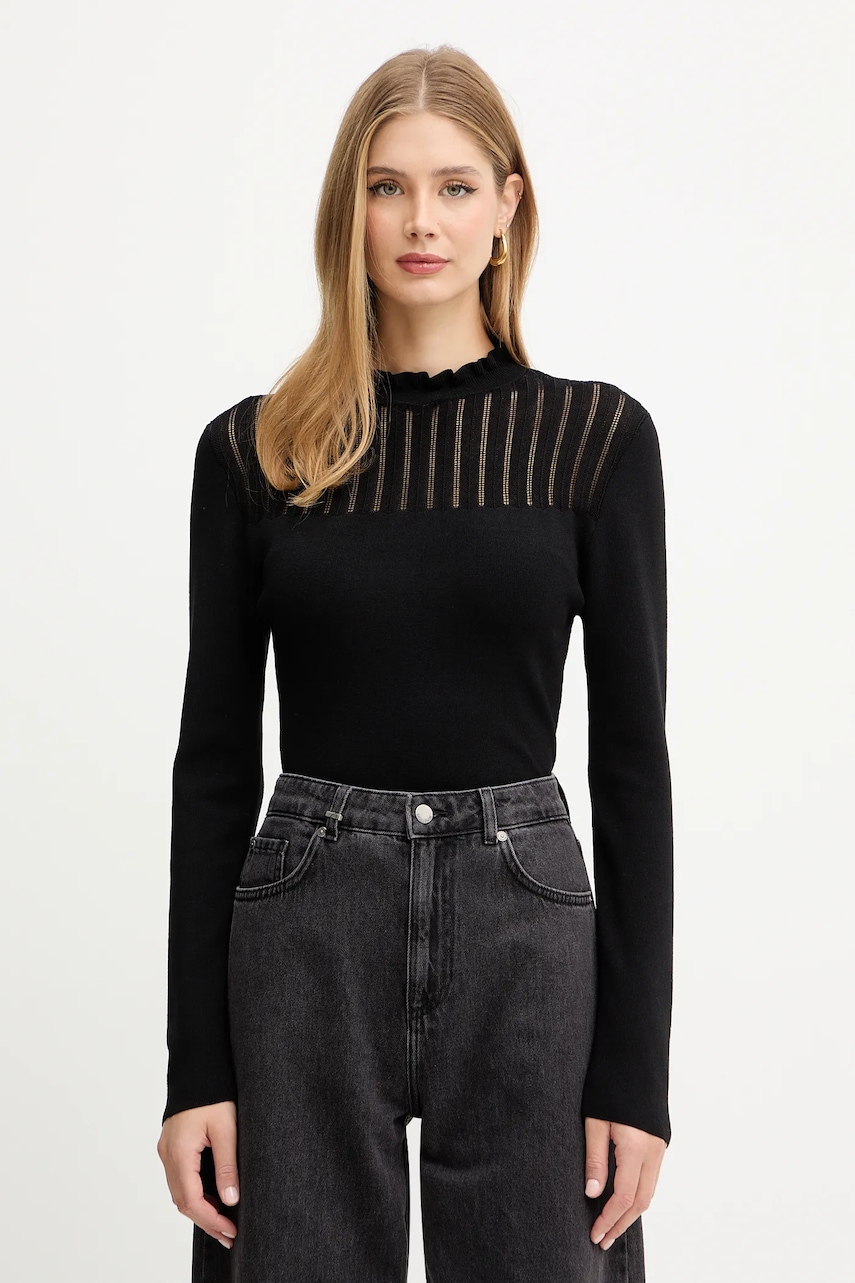 Πουλόβερ Morgan χρώμα: μαύρο, MSNOWI