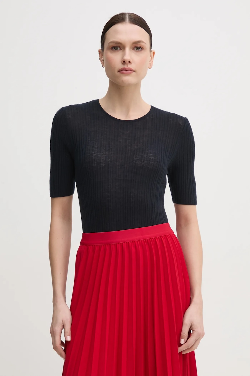 Μάλλινο πουλόβερ Mos Mosh γυναικείο, χρώμα: ναυτικό μπλε, 168090