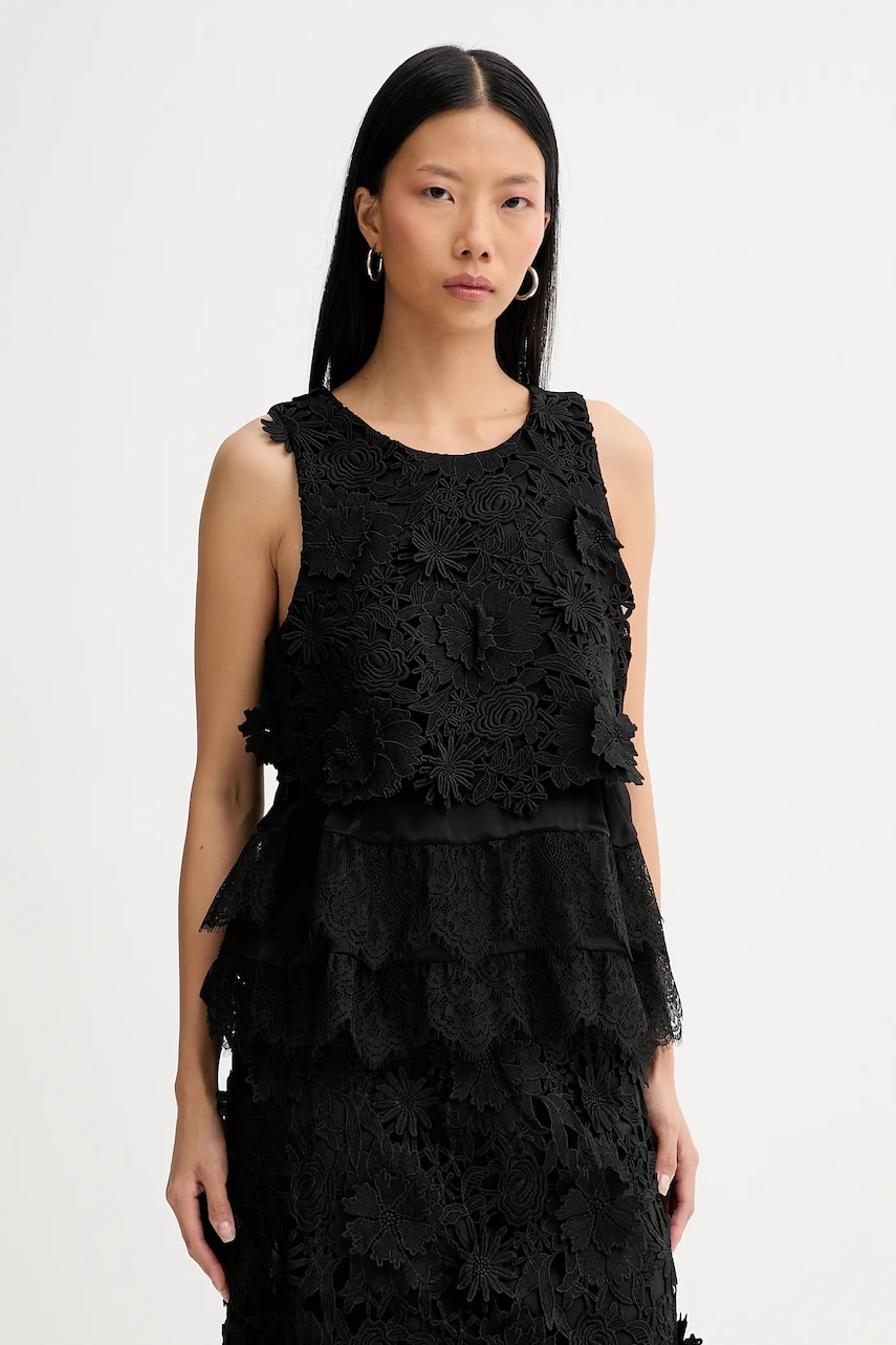 Μπλουζάκι MUNTHE RACHINE χρώμα: μαύρο, 254102525443