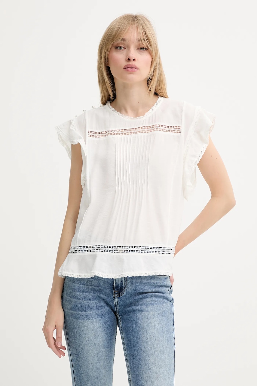 Μπλουζάκι MUNTHE USALINA χρώμα: άσπρο, 255101925521