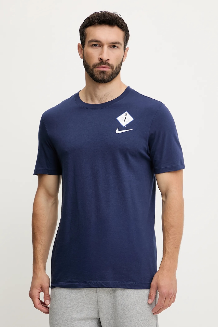 Βαμβακερό μπλουζάκι Nike Detroit Tigers ανδρικό, χρώμα: ναυτικό μπλε, N199-44B-DG-SAZ