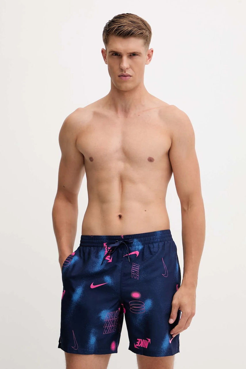 Μαγιό Nike χρώμα: ναυτικό μπλε, NESSF563