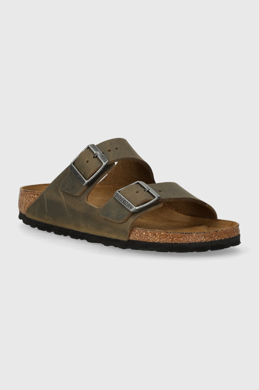 Nubuck παντόφλες Birkenstock Arizona χρώμα: πράσινο, 1027039
