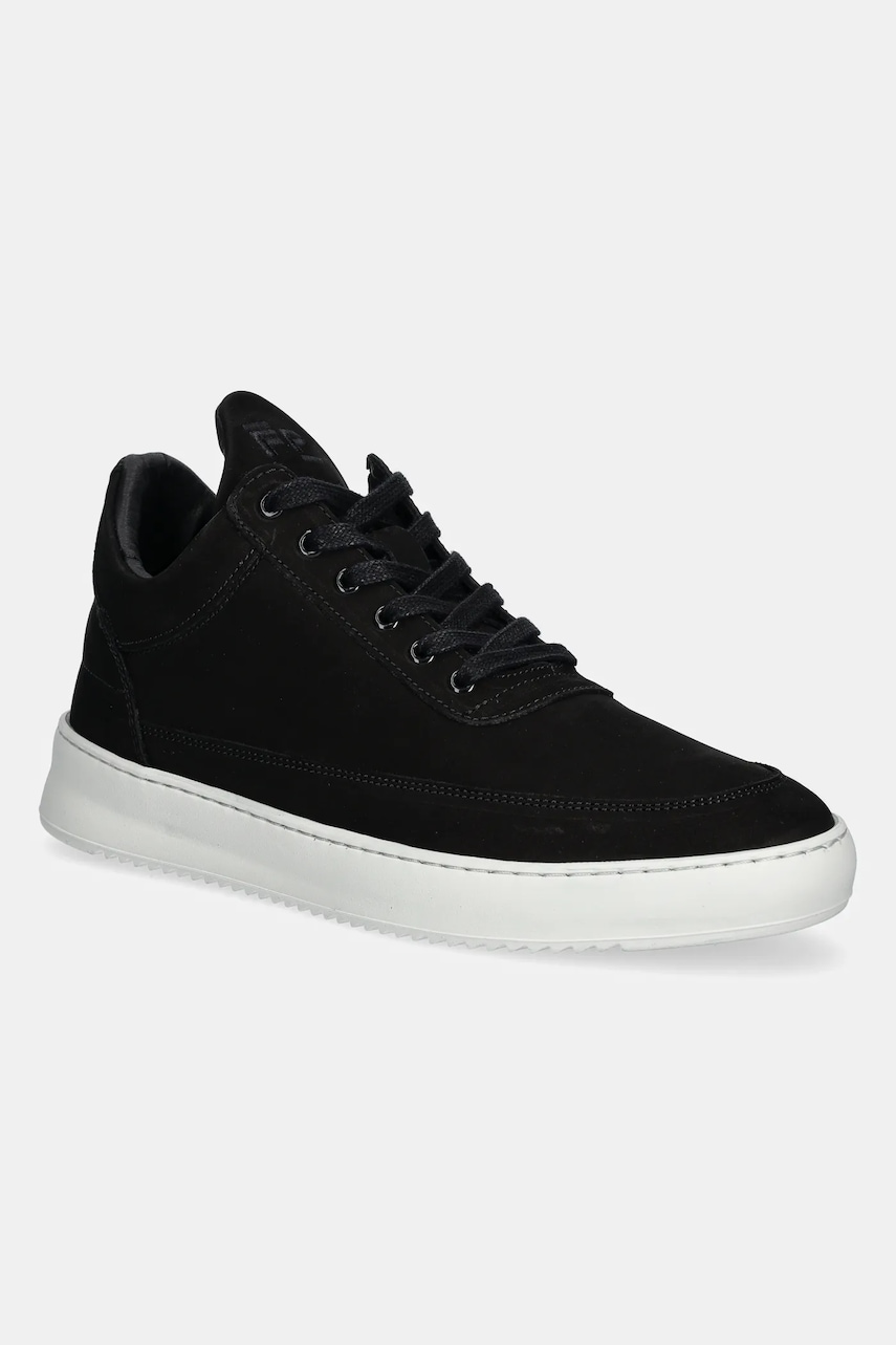 Nubuck sneakers Filling Pieces Low Top Ripple Nubuck χρώμα: μαύρο, 25122841861