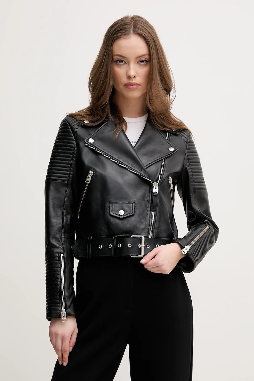 Δερμάτινo jacket MACKAGE χρώμα: μαύρο, MASINA