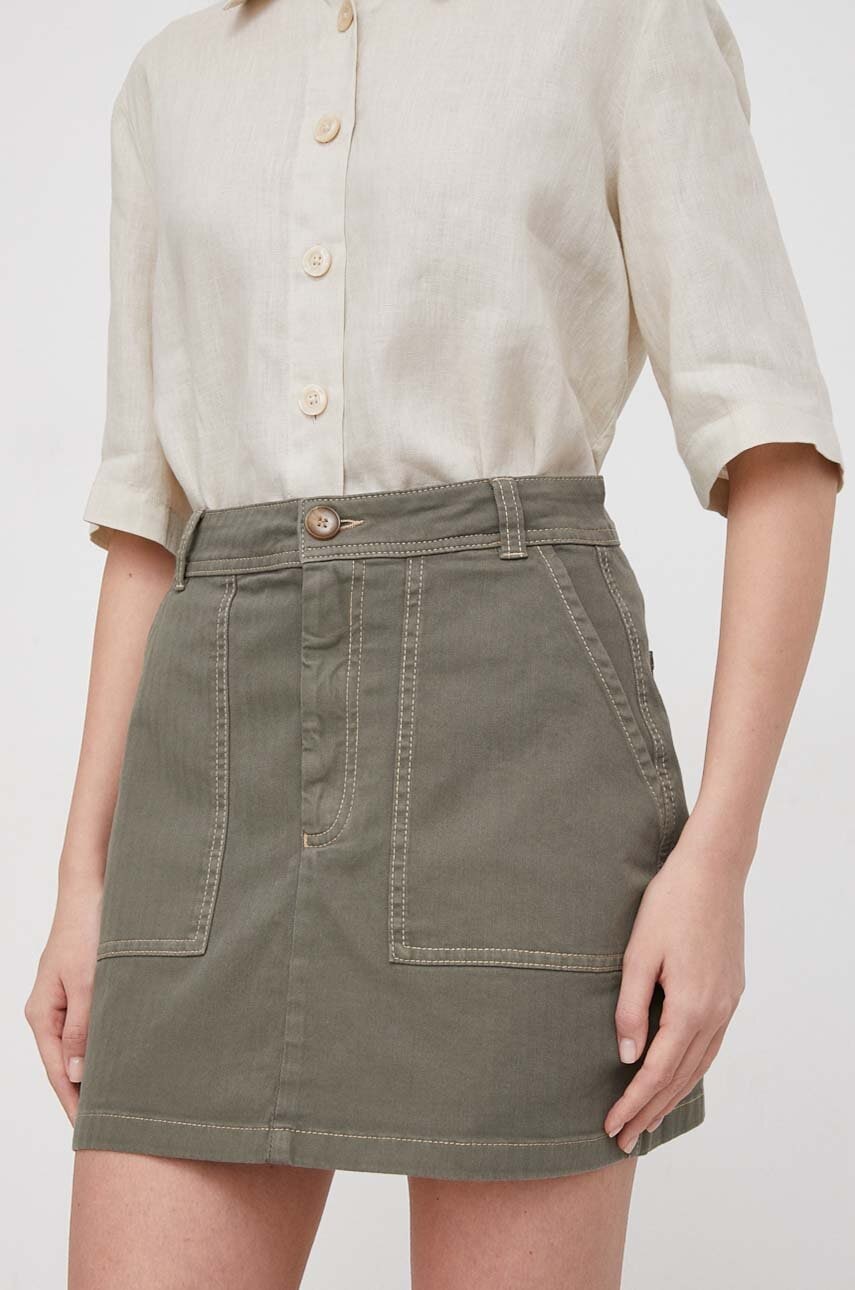 Φούστα Pepe Jeans BECKY χρώμα: πράσινο PL901091