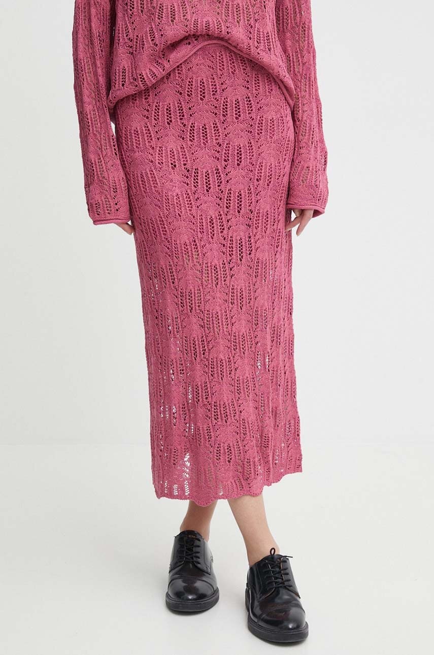 Φούστα Pepe Jeans GWEN GWEN SKIRT χρώμα: ροζ, PL901121 PL901121