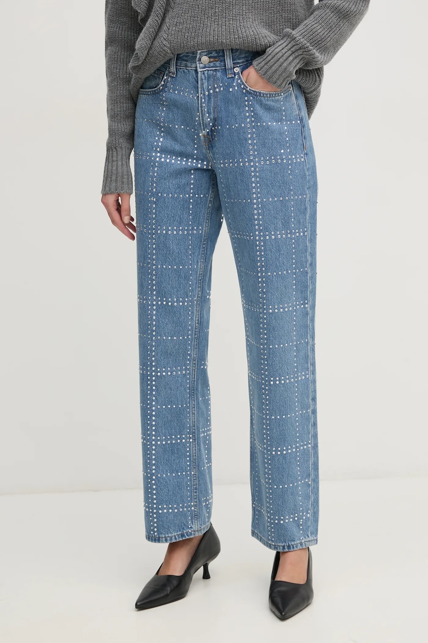 Τζιν παντελόνι Pepe Jeans STRAIGHT JEANS HW GLITTER PL204832