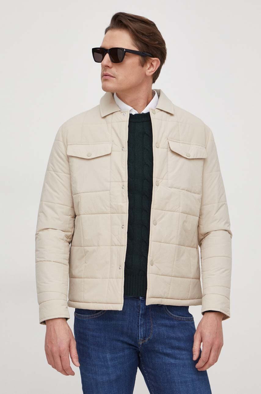 Μπουφάν Pepe Jeans Vander VANDER χρώμα: μπεζ PM402870