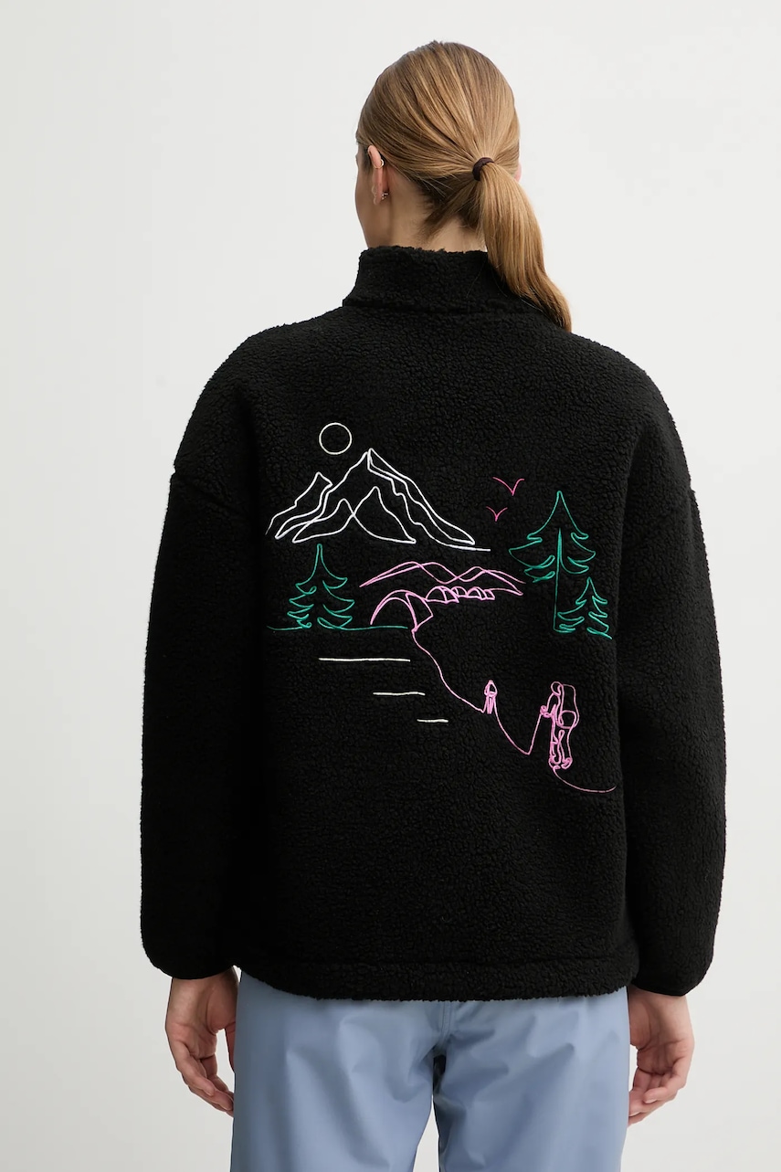 Φλις μπουφάν Picture Nyss Embro χρώμα: μαύρο, WSW0380