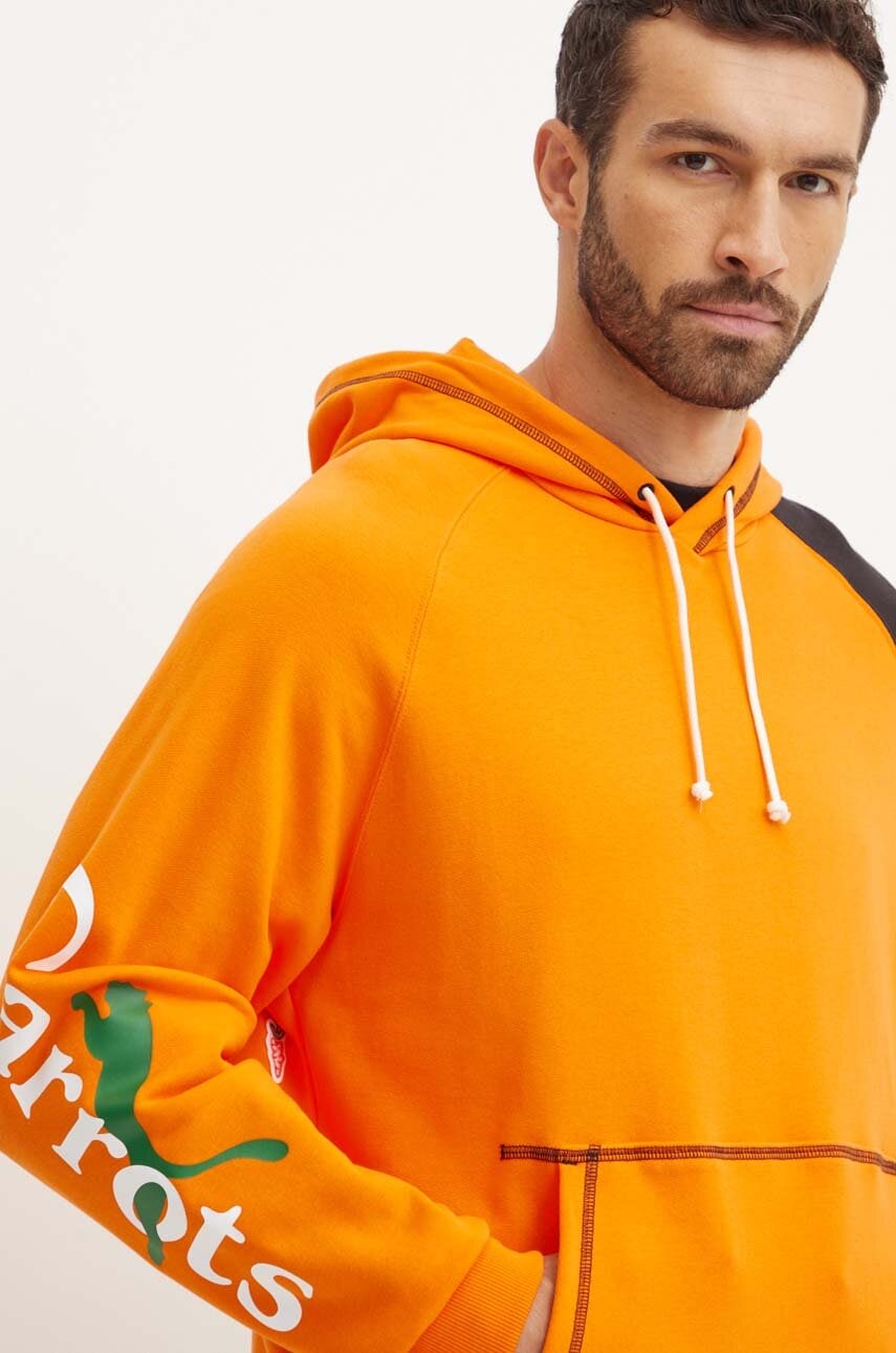 Μπλούζα Puma PUMA X CARROTS Graphic Hoodie TR χρώμα: πορτοκαλί, με κουκούλα, 627445