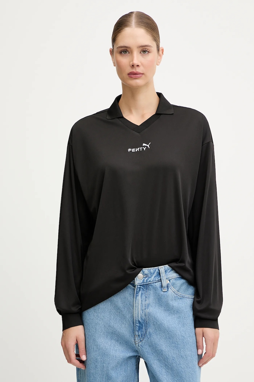 Μακρυμάνικο Puma PUMA x FENTY χρώμα: μαύρο, 633786