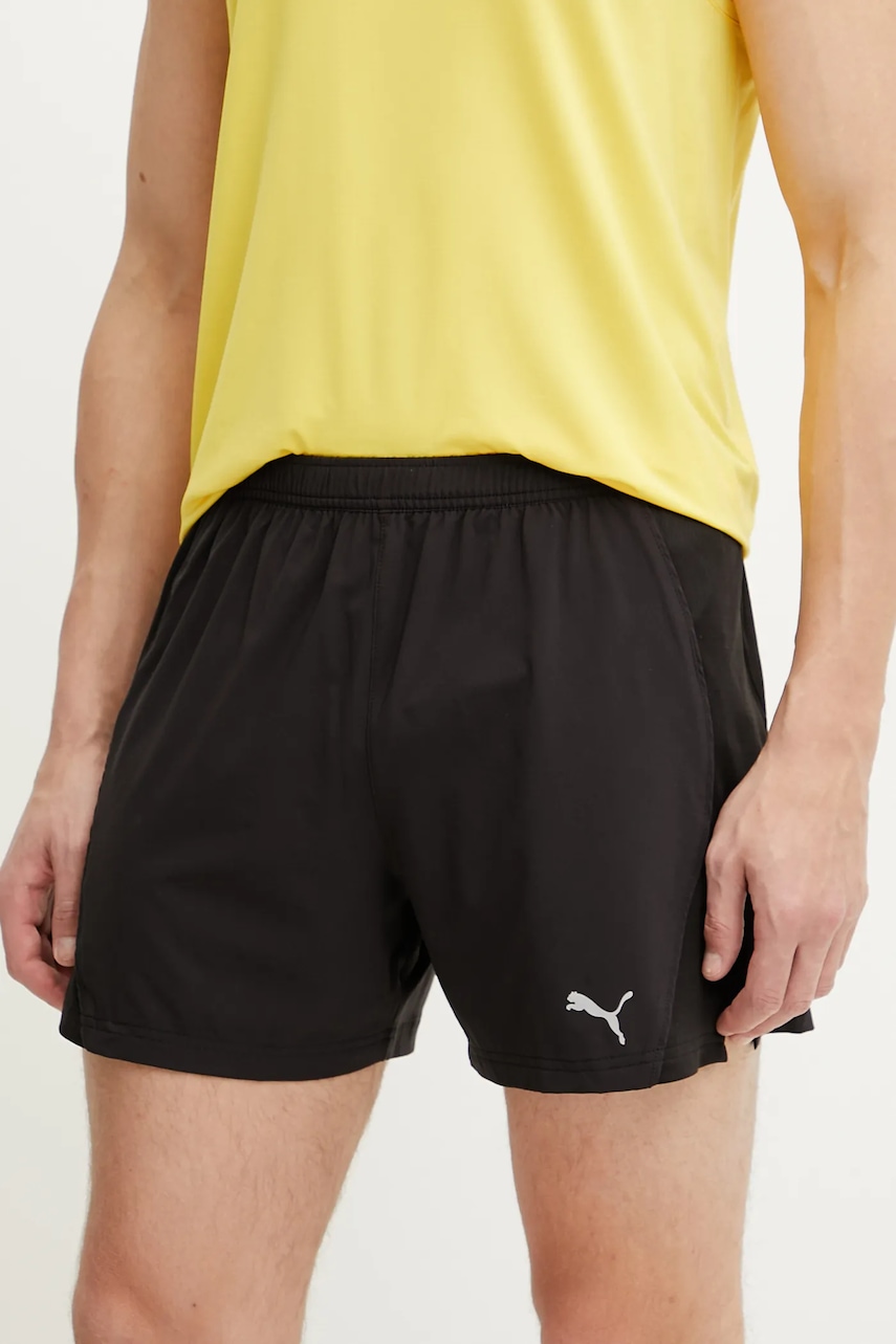 Σορτς τρεξίματος Puma Velocity χρώμα: μαύρο, 526610