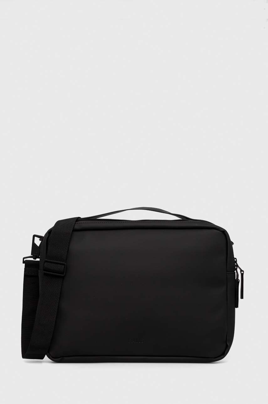 Τσάντα φορητού υπολογιστή Rains 13280 Messenger Bags χρώμα: μαύρο