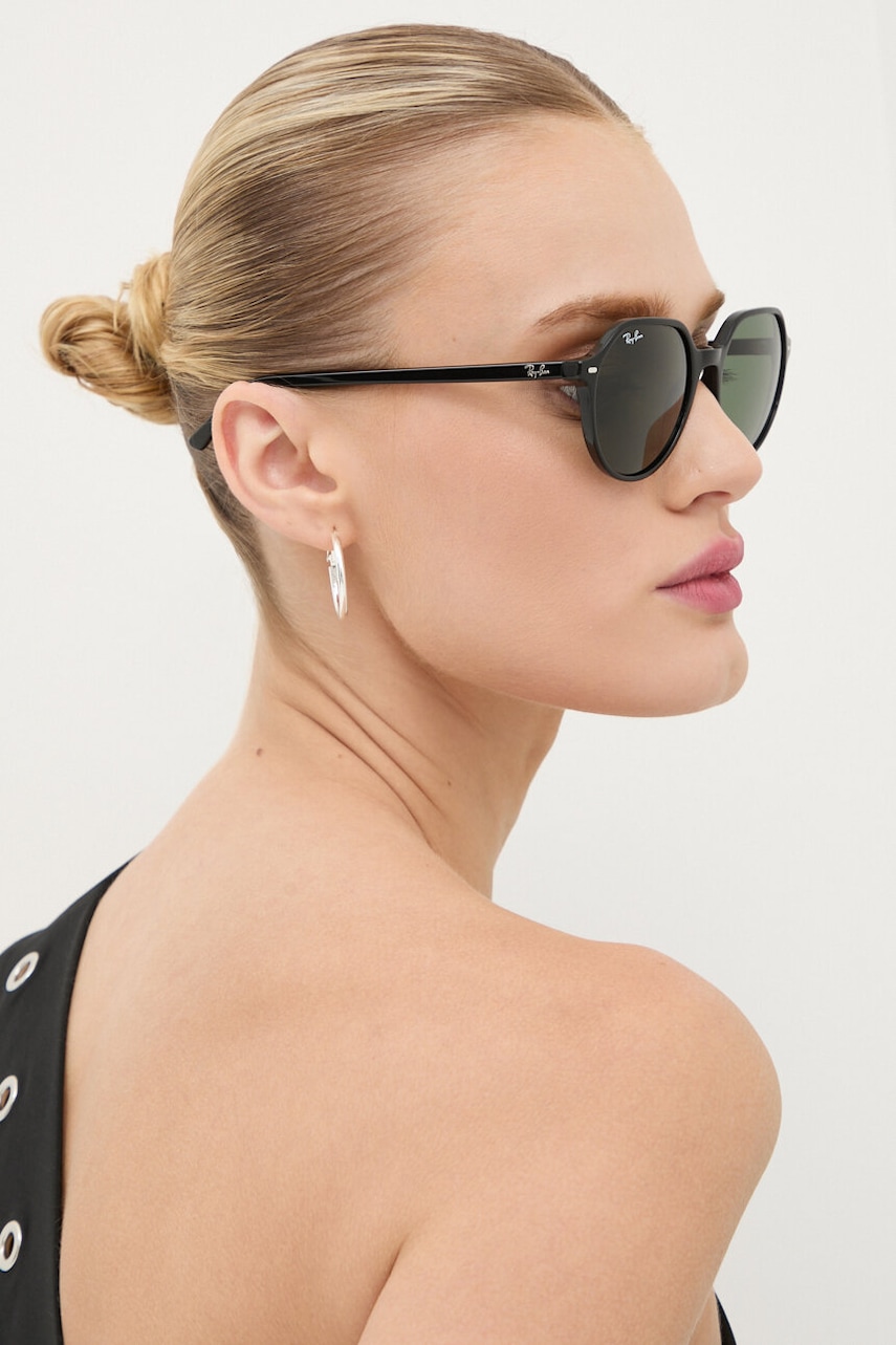 Γυαλιά ηλίου Ray-Ban THALIA χρώμα: μαύρο, 0RB2195
