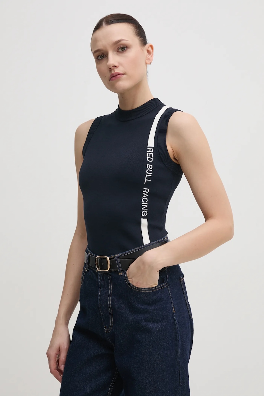Γιλέκο Red Bull Racing x Pepe Jeans RACE STRIPE VEST χρώμα: ναυτικό μπλε, RL700001