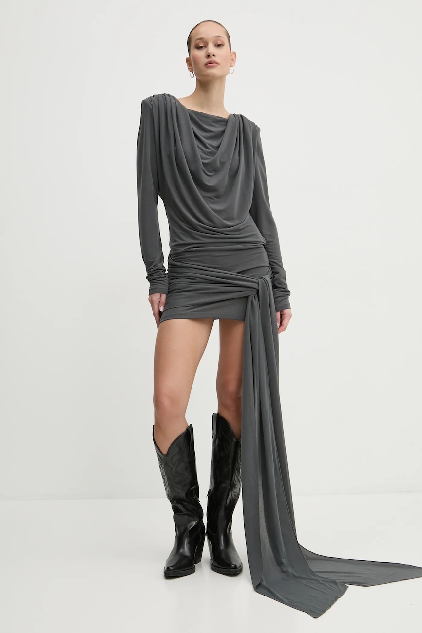 Φόρεμα Rotate χρώμα: γκρι, 1141011205